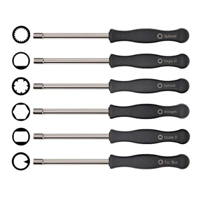 Abbildung von SWNKDG Vergaser Schraubendreher Set Einstellwerkzeug 6Pcs passend für Husqvarna 125 135 136 137 141 142 235 235e 236 236e 240 240e 435 435e 440e von McCulloch Partner Poulan Motorsägen