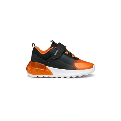 Abbildung von Geox Lauflernschuh für Kinder, Größe: 28, Black orange Schuhe