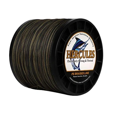 Abbildung von Hercules Super Cast 100m 2000m 109 2196 Yards Geflochtene Angelschnur 6lb 100lb Test für Salzwasser Süßwasser PE Geflecht Fischdraht Superline 4 Stränge