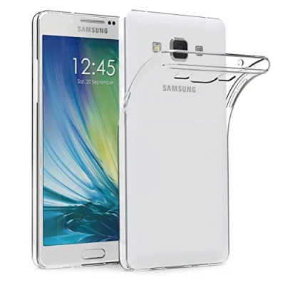 Abbildung von AICEK Samsung Galaxy A5 2015 Hülle Case, Case Silikon Soft TPU Crystal Clear Premium Durchsichtig Handyhülle Schutzhülle Backcover Bumper Slimcase für