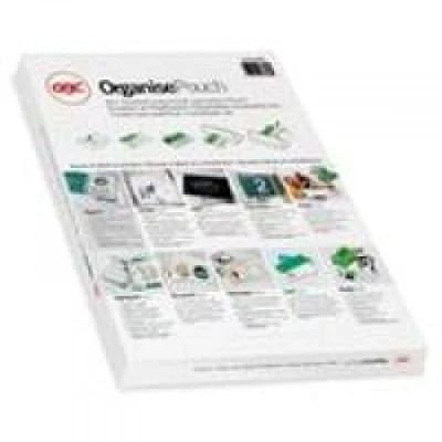 Abbildung von GBC Laminierfolien A4+ mit Abheftstreifen, 75 mic, Robuste Laminiertaschen im 100er Pack, Glänzend, Transparent, Ideal zur Ablage in Ringbüchern und Ordnern, 41664E