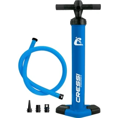 Abbildung von Cressi Unisex Adult Welter High Pressure Inflation Hand Pump 2000 CCM Hochdruck Handpumpe (15 PSI 1 BAR) mit Manometer, Blau, One Size
