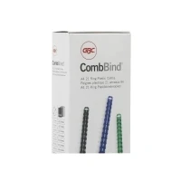 Abbildung von GBC Plastikbinderücken 12mm 21 Ringe schwarz VE=100 Stück