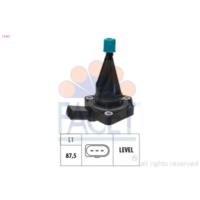 Abbildung von FACET 7.0230 Sensor, Motorölstand VOLKSWAGEN: Polo V Schrägheck, Golf 7 Variant, AUDI: A3 Sportback, Limousine, TT Coupe