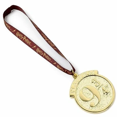 Abbildung von Harry Potter Gleis 9 3/4 Unisex Weihnachtskugeln goldfarben