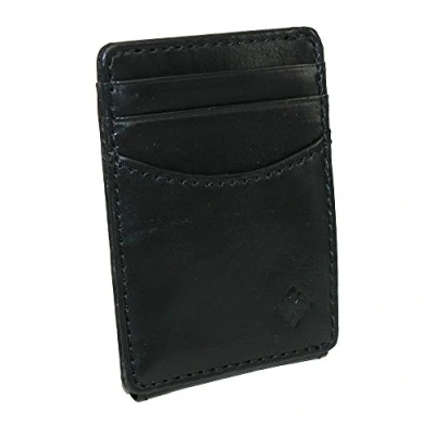 Abbildung von Columbia Herren Leather Front Pocket Wallet Card Holder for Travel Geldbörse, Schwarz Leder, One Size