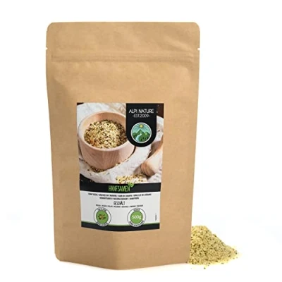 Abbildung von Hanfsamen geschält (500g), Hanfsamenherzen ganz 100% naturrein, ohne Zusätze, vegan