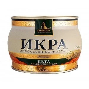 Abbildung von Kaviar Zarendom Keta Lachskaviar Premium 500 g Dose roter caviar икра