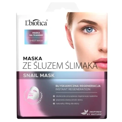 Abbildung von L`Biotica Schneckensekretmaske auf Stoff 23 ml