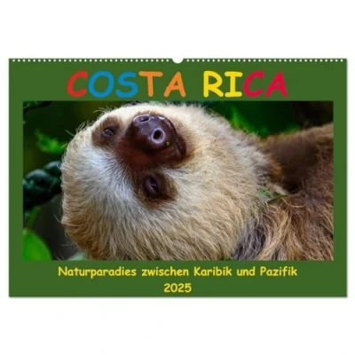 Abbildung von Costa Rica Naturparadies zwischen Karibik und Pazifik (Wandkalender 2025 DIN A2 quer), CALVENDO Monatskalender
