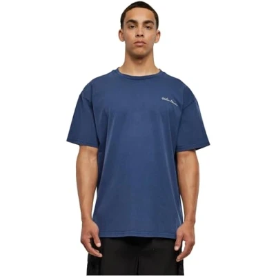 Abbildung von Urban Classics Small Embroidery Tshirt basic, Herren, Größe: 4XL, Spaceblue