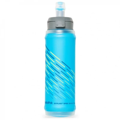 Abbildung von HydraPak Skyflask Speed (350 mL) Faltbare Wasserflasche, Weiche Flasche mit ein Daumengriff, Auslauf sichere Kappe, Blau