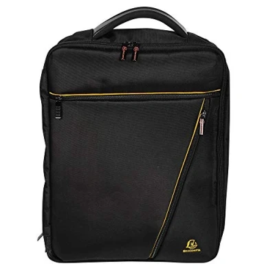 Abbildung von Exacompta 17734E Premium Rucksack Exactive Dual mit 2 Tragegriffen und Schulterriemen viele Innentaschen wasserabweisend, passend für Laptops bis zu 15,6’’ ideal Schule, Uni Arbeit, schwarz