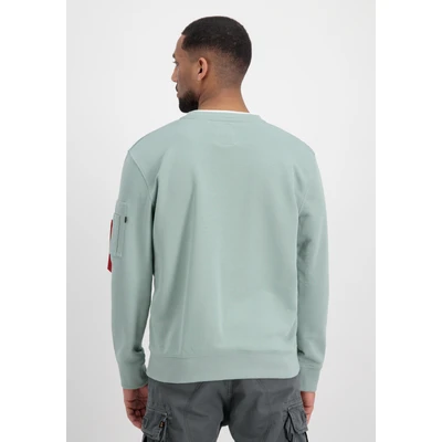 Abbildung von Alpha Industries Double Layer Sweatshirt, Herren, Größe: Large, Dusty green