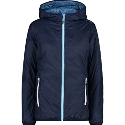 Abbildung von CMP Damen Wendejacke mit fester Kapuze, Himmelblaues Staubblau, D38