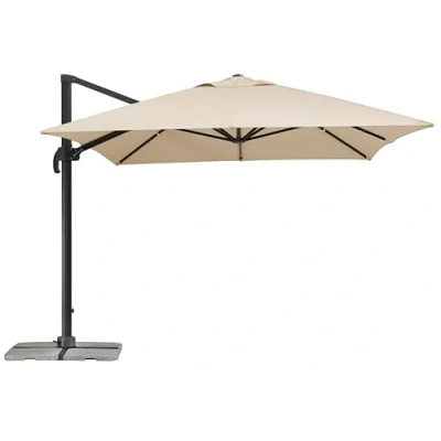 Abbildung von Schneider Schirme Ampelschirm RHODOS GRANDE ca. 400 x 300 cm natur