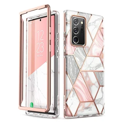 Abbildung von i Blason Glitzer Hülle für Samsung Galaxy Note 20 Ultra (6.9&quot;) 5G Handyhülle Bumper Case Glänzend Schutzhülle Cover [Cosmo] OHNE Displayschutz 2020 Ausgabe, Marmor