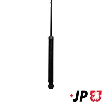 Abbildung von JP GROUP 5152100300 Stoßdämpfer Hinterachse Gasdruck Zweirohr Federbein oben Stift, unten Auge DACIA: Sandero 2, I, Logan I Limousine