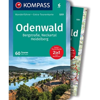 Abbildung von KOMPASS Wanderführer Odenwald, 60 Touren mit Extra Tourenkarte: GPS Daten zum Download