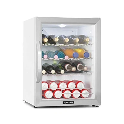Abbildung von Klarstein Getränkekühlschrank HEA Beersafe XL WSS 10034892A, 63 cm hoch, 47 breit, Bier Hausbar Flaschenkühlschrank Glastür