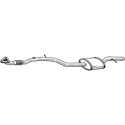 Abbildung von BOSAL 284 527 Mittelschalldämpfer OPEL: Agila A