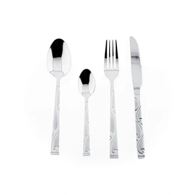 Abbildung von Almina Besteck Set 84 teiliges Besteckset mit Muster Edelstahl 18/10 12 Personen (84 tlg)