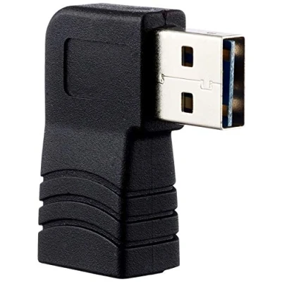 Abbildung von Delock Adapter Easy USB 2.0 A Stecker &gt; Buchse gewinkelt Links/rechts