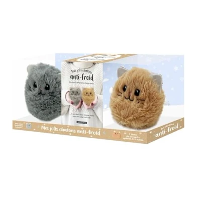 Abbildung von Mes jolis chatons anti froid: Coffret avec 2 bouillottes en peluche + 1 livret d&#039;astuces