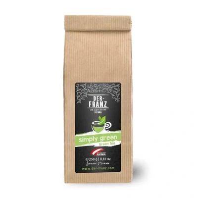 Abbildung von Der Franz Grüner Tee „Simply Green“ in ganzen Blättern, 250 g