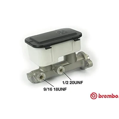Abbildung von BREMBO M 59 061 Hauptbremszylinder 20,6mm Gusseisen 12 x 1 (2) RENAULT: TRAFIC 2 Kasten, OPEL: Vivaro A Kastenwagen