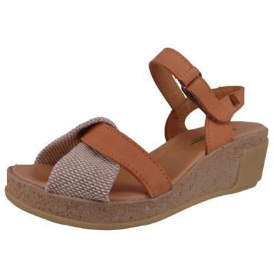 Abbildung von El Naturalista N5038 Leaves Keil Peach Sandale