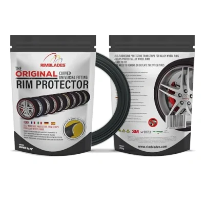 Abbildung von Aroba Rimblades Original GRAPHITE NEU 2024 universal FELGENSCHUTZ &amp; STYLING Felgenschutzring Alu Felgen Ringe Felgenrandaufkleber Felgenstyling Felgenhornschutz Rim Protector Ringz