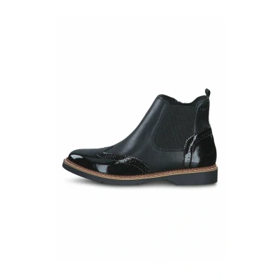 Abbildung von s.Oliver Chelsea Cowboy/Bikerstiefelette, Damen, Größe: 41, Black comb Schuhe