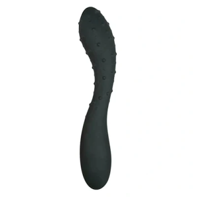 Abbildung von Flexibler Silikon Dildo mit Noppen, 19.3cm, Schwarz (1 Stück) 1 St