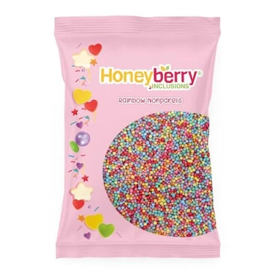 Abbildung von Bunte Nonpareilles 55g Natürliche Essbare Streusel Tortendeko Streudekor, Mini Zuckerperlen, Zuckerstreusel Perfekt zum Verzieren von Kuchen, Cupcakes und Desserts Hergestellt in der EU
