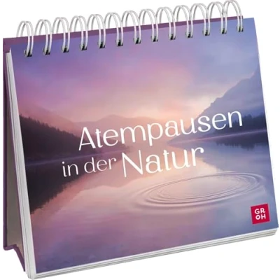 Abbildung von Atempausen in der Natur: Aufstellbuch mit Naturfotografie, starken Zitaten und vielen Impulsen zum Durchatmen (Geschenke für mehr Lebensfreude, Glücksgefühle Achtsamkeit im Alltag)