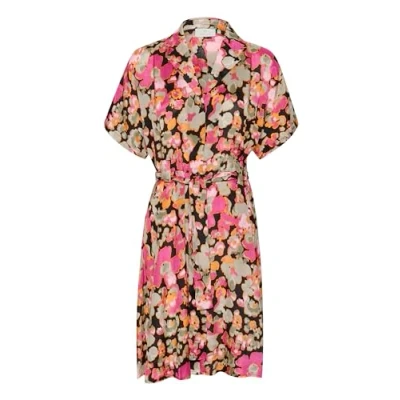 Abbildung von Kaffe Laila Blusenkleid, Damen, Größe: 44, Pink melon blurry flower
