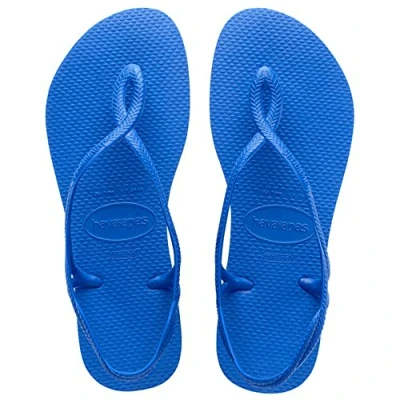 Abbildung von Havaianas Luna, bequeme, stilvolle und funktionale Sandalen, sicherer Halt am Knöchel, geflochtene Riemen rutschfeste Sohle, Damen