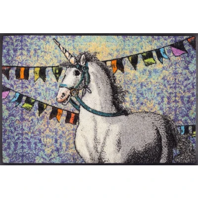 Abbildung von wash+dry by Kleen Tex Fußmatte &quot;Unicorn&quot;, rechteckig, 7 mm Höhe