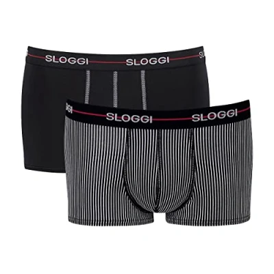 Abbildung von Sloggi 2P For Men Start Hip Blau/Blau Baumwolle Small Herren