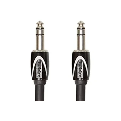 Abbildung von Roland Black Serie Stereo Verbindungskabel 6,3 mm TRS Klinkenstecker, Länge: 4,5m RCC 15 TRTR