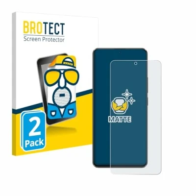 Abbildung von BROTECT Entspiegelungs Schutzfolie für Xiaomi Poco X6 (2 Stück) Matte Displayschutz Folie, Anti Reflex, Fingerprint