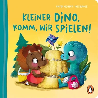 Abbildung von Kleiner Dino, komm, wir spielen!: Pappbilderbuch mit Sonderausstattung für Kinder ab 2 Jahren (Die Fantasie Babytier Reihe, Band 3)