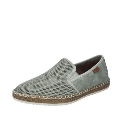 Abbildung von Rieker Slipper, Herren, Größe: 43, Grün Schuhe