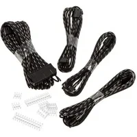 Abbildung von Verlängerungskabel Set S Muster Black/Silver, 4 teilig