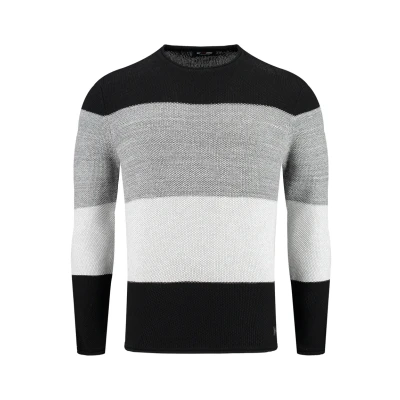 Abbildung von Key Largo JOGI Round NECK Strickpullover, Herren, Größe: Medium, Black