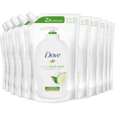 Abbildung von Dove Nachfüllpackung Flüssigseife Hände Gurke 500 ml (10, Einheiten)