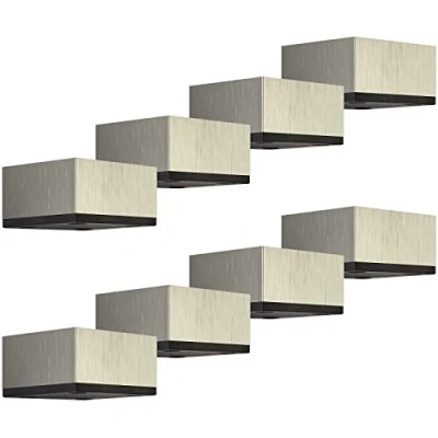 Abbildung von SOTECH 8er Set Möbelbeine MOTEL 35 mm 65 x Edelstahloptik Sofafüße aus Aluminum