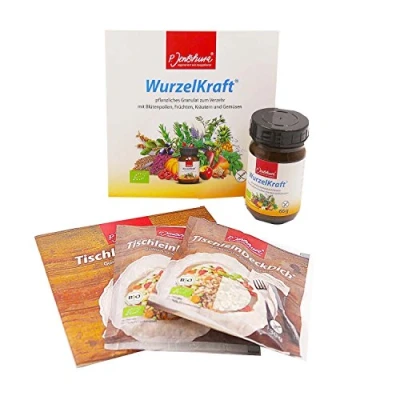 Abbildung von Jentschura Wurzelkraft 66g + 2x GRATIS Probe wählbar +Info Größe TischleinDeckDich à 30g
