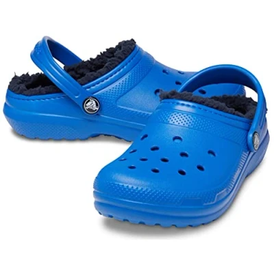 Abbildung von Crocs Classic Lined KIDS Clogs für Kinder, Größe: 20/21, Blue bolt